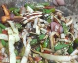 A picture of step 8 of Sorghum noodles.