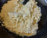 A picture of step 2 of Besan or Gur ki Burfi.