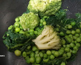 Foto del paso 2 de la receta: Espaguetis con brócoli, espinacas y guisantes