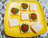 A picture of step 4 of Stuffed bread vada.