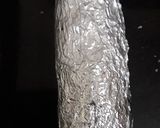 A picture of step 5 of Moong daal Spring roll.