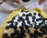 A picture of step 8 of Blueberry Cheesecake Galette.