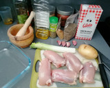 Foto del paso 1 de la receta: Contramuslos de pollo con majao canario