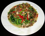 Foto langkah ke 8 dari resep Tumis Selada Air Kerang (Tumis Sayur Paret-Paret Ghoncah Korang).