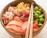 A picture of step 1 of Easy HOMEMADE Teriyaki Tuna Poke Bowl.