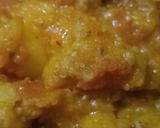 A picture of step 4 of Baingan aloo.