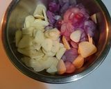 A picture of step 2 of House egg tofu round omelet.