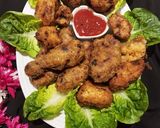 A picture of step 7 of Bohri fried chicken.
