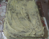Foto del paso 11 de la receta: Panqué de café, base para pastel en forma de mesa de billar
