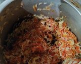 A picture of step 9 of Gur Gajar ke meethe chawal/ (Sweet Jaggery Carrot Rice pudding).
