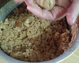 A picture of step 1 of Chawal ki pinni.