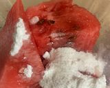 A picture of step 1 of Watermelon juice.