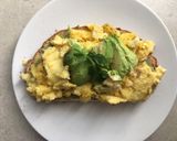 A picture of step 4 of Creamy and delicious scrambled eggs on toast.