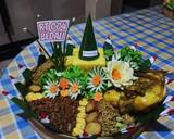 Cara Membuat Tumpeng nasi kuning nasi merdeka 5