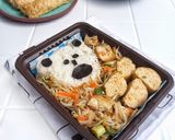 Foto langkah ke 8 dari resep Bekal Sekolah Simpel dan Sehat (hekeng ayam, tumis tauge wortel tahu).