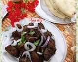 A picture of step 6 of Sanfaz bihari kabab masala.