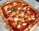 Foto del paso 8 de la receta Pizza con masa de pollo. Genial para celíacos y dietas keto