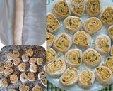 A picture of step 4 of Potato Pinwheels/Samosa.