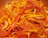 A picture of step 2 of Chicken Ropa Vieja.