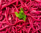 Φωτογραφία βήματος 3 της συνταγής Linguine integrale rosa pesto (ζυμαρικά ολικής άλεσης με πέστο παντζαριού) 🩷🩷🩷
