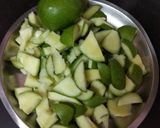A picture of step 1 of Kacche Aam ki Launji.