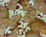 A picture of step 2 of Chicken cheese pizza.