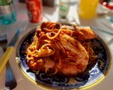 Foto del passaggio 6 della ricetta Spaghetto gamberoni e moscardini al sugo