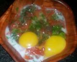 A picture of step 2 of Veggies omelette.