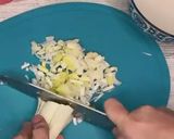 Foto del paso 3 de la receta Takoyaki 🇯🇵 de pulpo 🐙 fáciles en sartén sin molde con salsa Tonkatsu Bulldog
