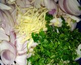 A picture of step 2 of Double fried Pakoray.