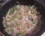 Foto del paso 14 de la receta Garbanzos con bacalao y toque de aceite de perejil y ajo