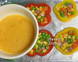 彩米飯、彩椒圈、照燒雞腿、蒜香青花菜便當菜(影片)的食譜步驟7照片