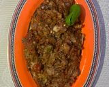 A picture of step 9 of Baingan ka bharta (with roasting method).
