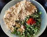 A picture of step 1 of Methi Pakore.