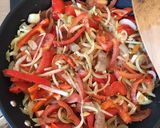 Lecsós rakott tészta recept fázis 1 fotója