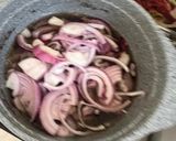 A picture of step 3 of Beef cubes and rice.