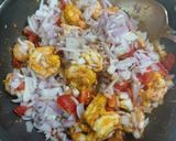 A picture of step 1 of Prawns masala.