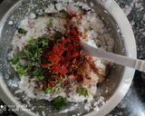 A picture of step 2 of Leftover Rice Pakoda.