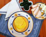Foto del passaggio 4 della ricetta Pancakes salati alla curcuma