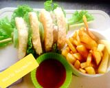 A picture of step 6 of Pinwheel sandwich #ramadankitayari #FastFood.