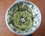 A picture of step 1 of Celery and Almond Pesto.