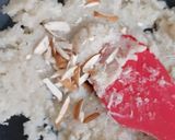 A picture of step 6 of Makhana Nariyal Vrat ki Burfi.