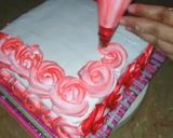 A picture of step 6 of Fresh vanilla chocolate cake.