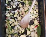 A picture of step 1 of Courgette Baked Orzotto.