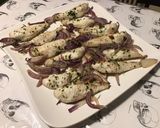 Une image de l'étape 9 de Filets de grondin aux oignons rouges, ananas, gingembre et herbes aromatiques.