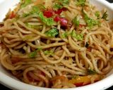 A picture of step 3 of Veg hakka noodles.