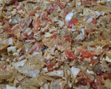 Foto del paso 8 de la receta: Tarta de pollo con morrón de lata y tomate