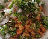 A picture of step 2 of Kurkure Corn Chat.