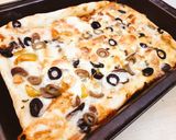 A picture of step 7 of Sheet Pan Pizza.