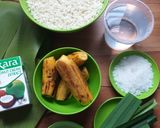 Foto langkah ke 1 dari resep 🇲🇾Pulut Dekap / Nagasari Ketan.